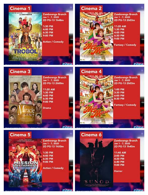 kcc mall de zamboanga cinema
